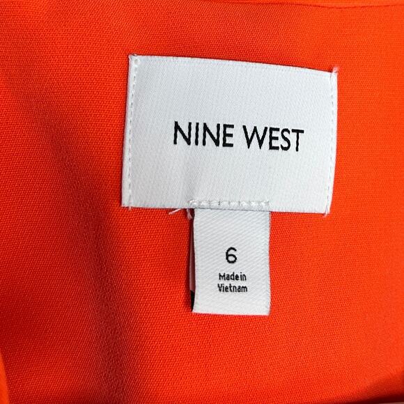 Nine West Neon Orange Blazer Size 6 NWT Maximalist Wear to Work Office Dopamine - Picture 8 of 10
